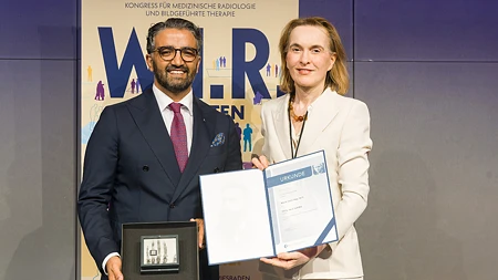 Der Marie-Curie-Ring ging in diesem Jahr an PD. Dr. med.  Saif Afat.