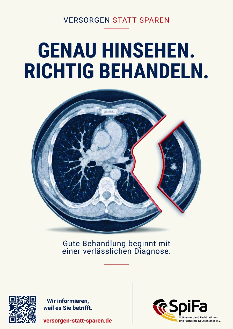 Versorgen statt sparen. Genau hinsehen. Richtig behandeln. Gute Behandlung beginnt mit einer verlässlichen Diagnose.